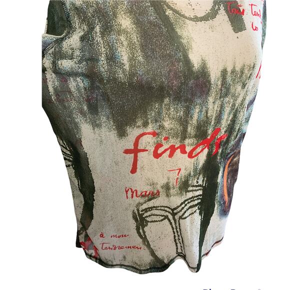 Alain Weiz Abstract Long Sleeve Blouse. Women's - Picture 4 of 8